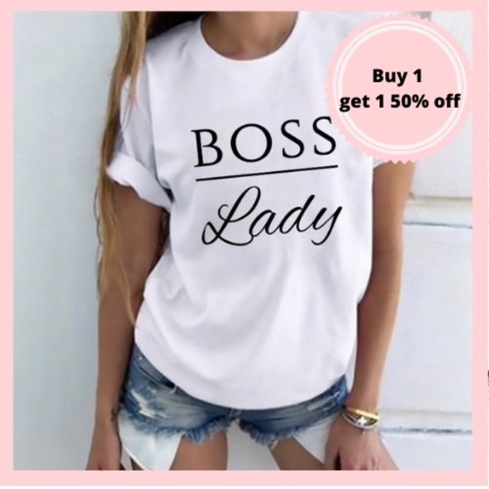 Boss Lady Printed TShirt